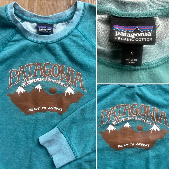 Patagonia Tops - PATAGONIA Hazy Peaks Midweight Crew Neck Graphic Sweatshirt Woman’s Size Small